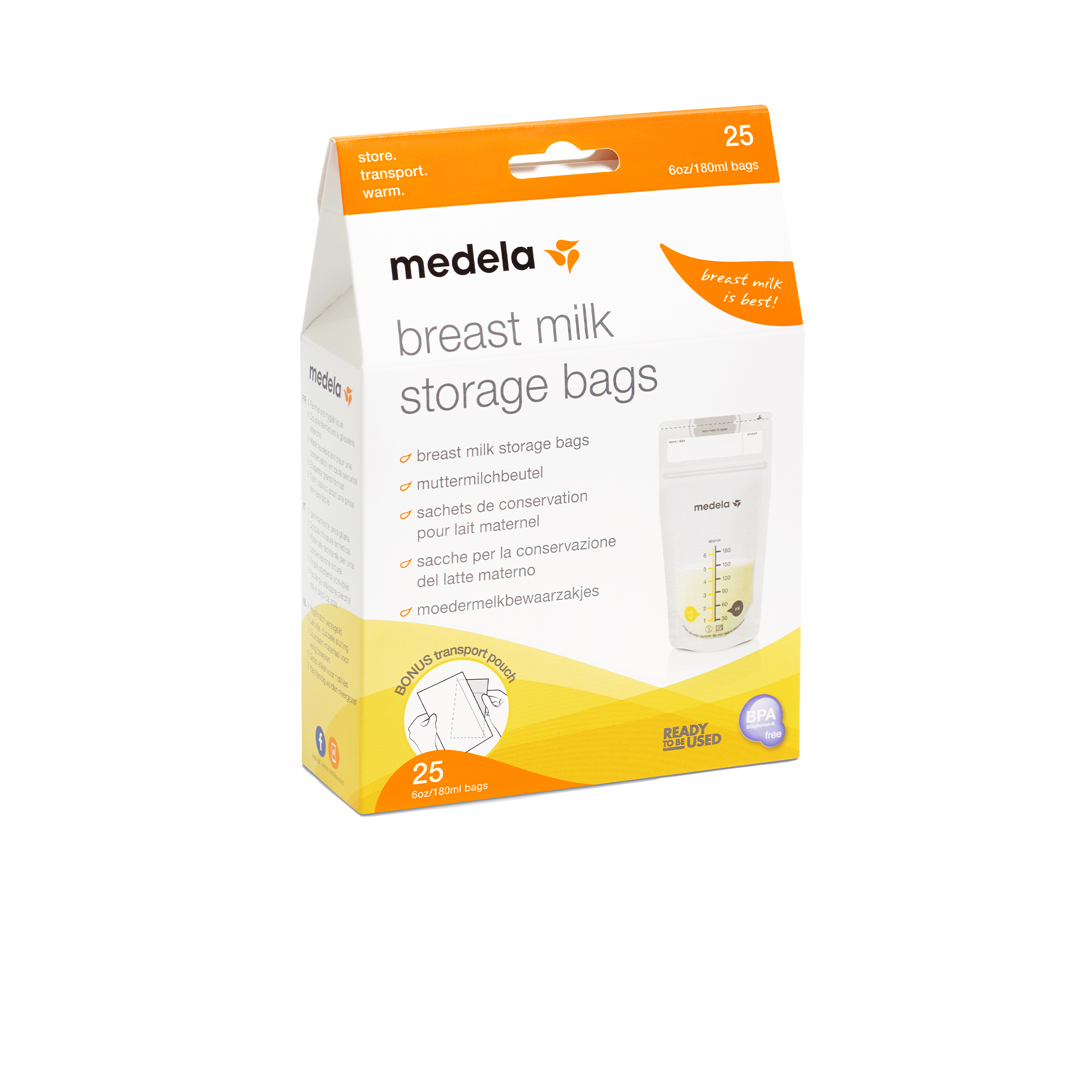 SACOS DE CONSERVAÇÃO E ARMAZENAMENTO DE LEITE