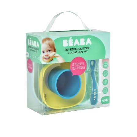 CONJUNTO DE REFEIÇÃO 4 PEÇAS SILICONE