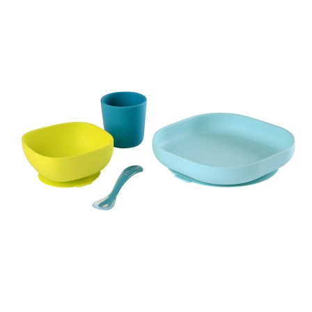 CONJUNTO DE REFEIÇÃO 4 PEÇAS SILICONE