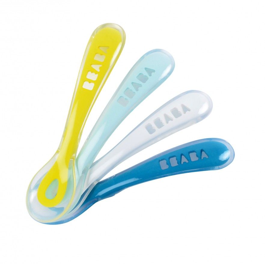 CONJUNTO DE 4 COLHERES 2 IDADE SILICONE