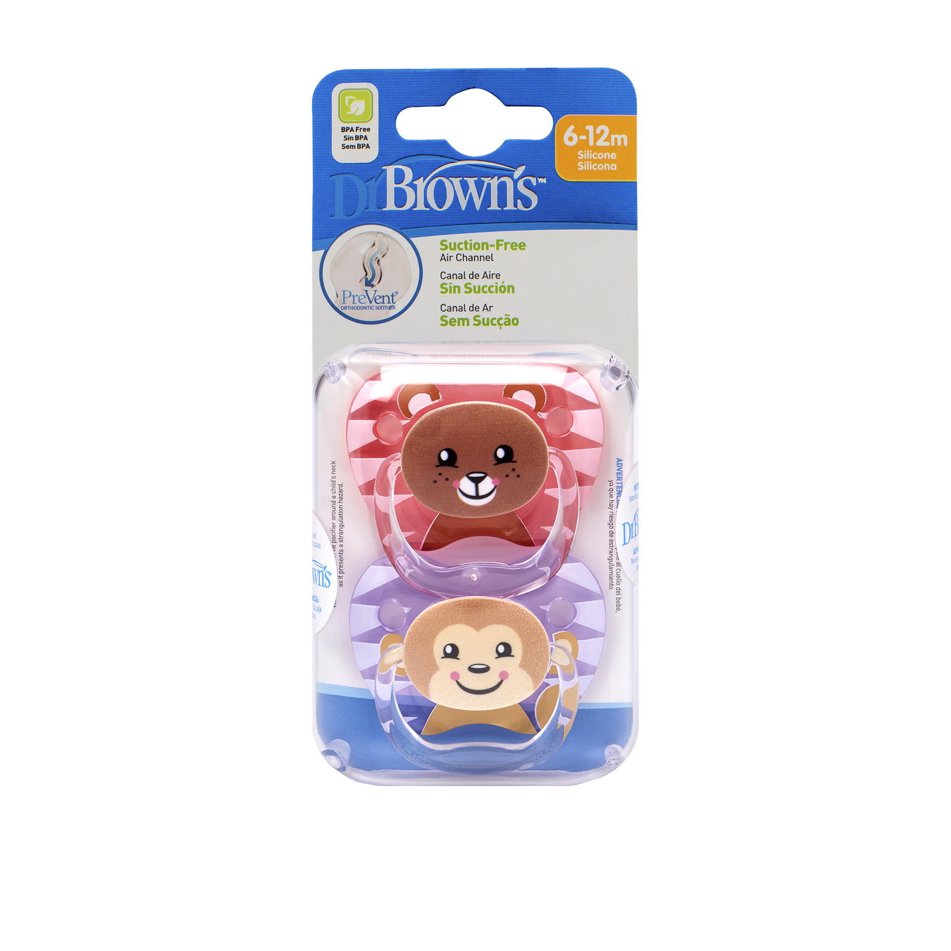 CHUPETAS PREVENT SUCTION-FREE 6-12M