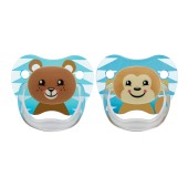 CHUPETAS PREVENT SUCTION-FREE 6-12M URSO E MACACO AZUL