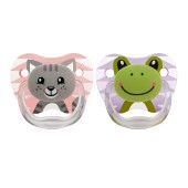 CHUPETAS PREVENT SUCTION-FREE 0-6M GATA E SAPO