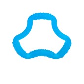 MORDEDOR ERGONMICO FLEXEES AZUL