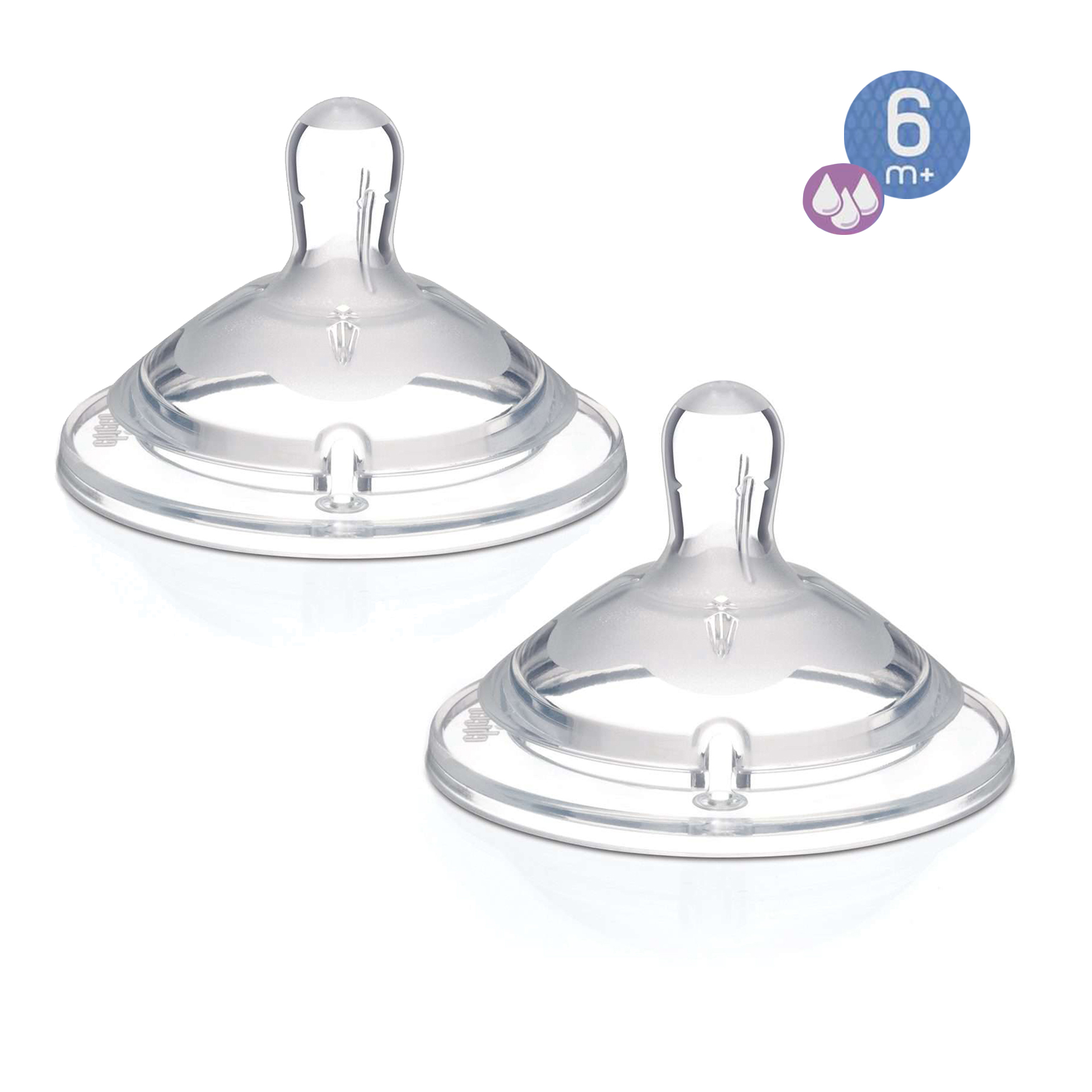 TETINA NATURAL FEELING SILICONE 6M+ FLUXO RÁPIDO