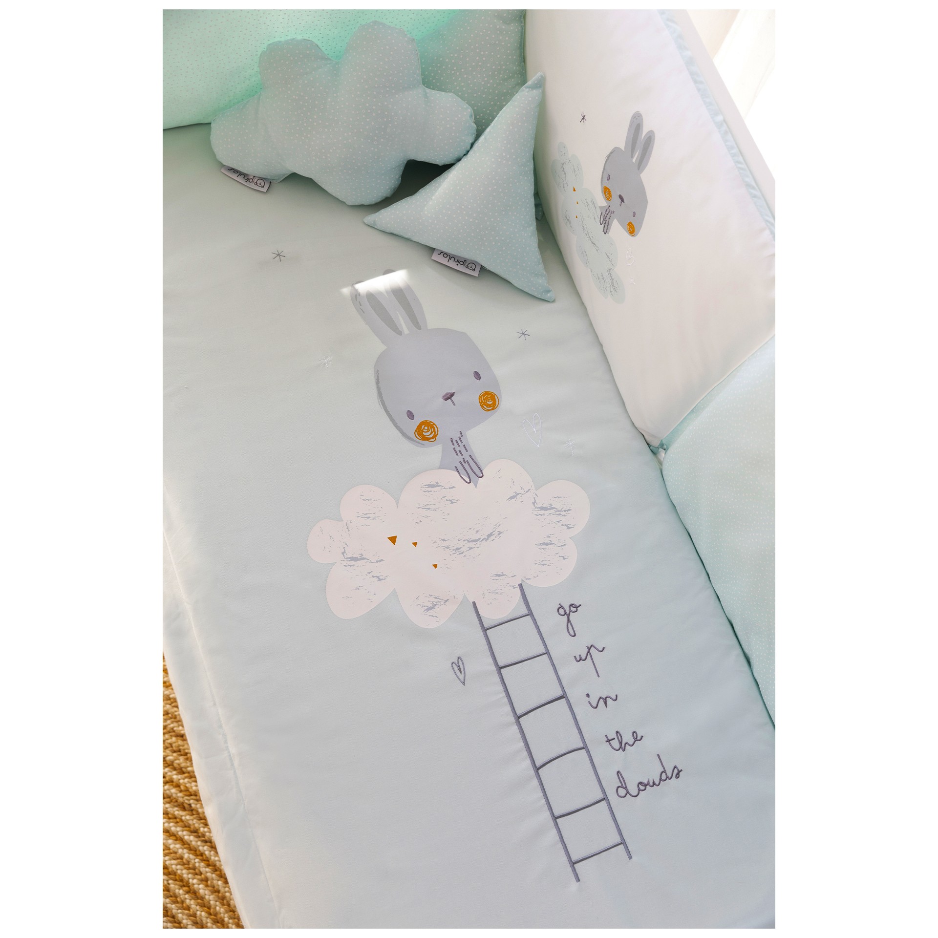 TEXTIL REVERSÍVEL CONEJITO MENTA