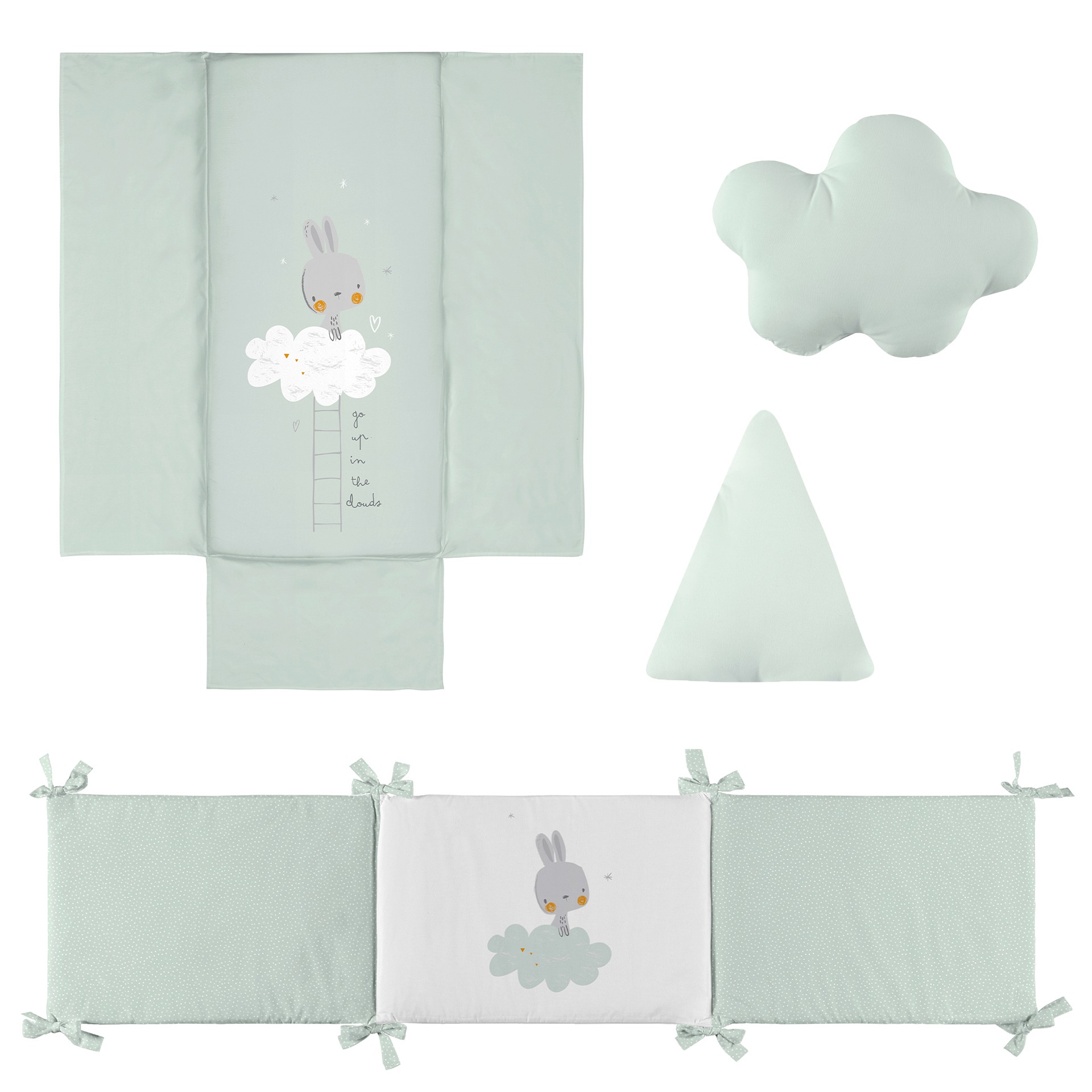 TEXTIL REVERSÍVEL CONEJITO MENTA