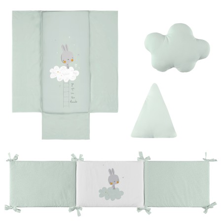 TEXTIL REVERSÍVEL CONEJITO MENTA