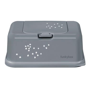 PORTA-TOALHITAS FUNKYBOX ESTRELAS CINZA