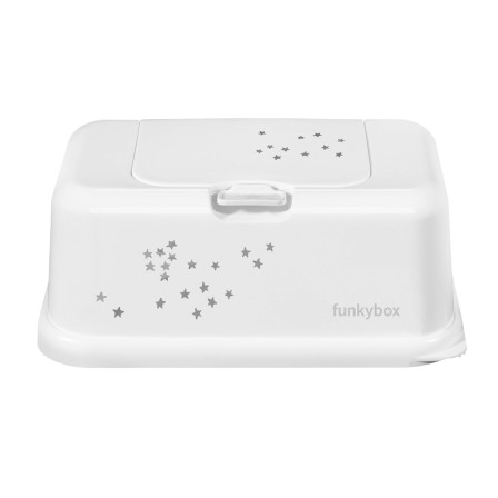PORTA-TOALHITAS FUNKYBOX ESTRELAS BRANCO