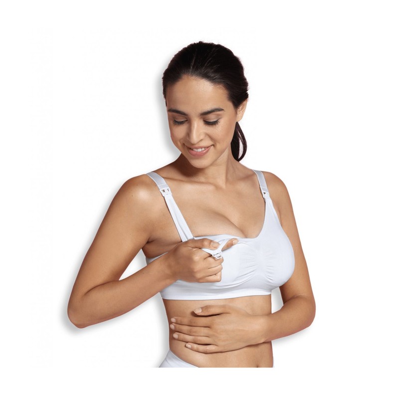 SOUTIEN DE AMAMENTAÇÃO SEM COSTURAS COM ENCHIMENTO BRANCO