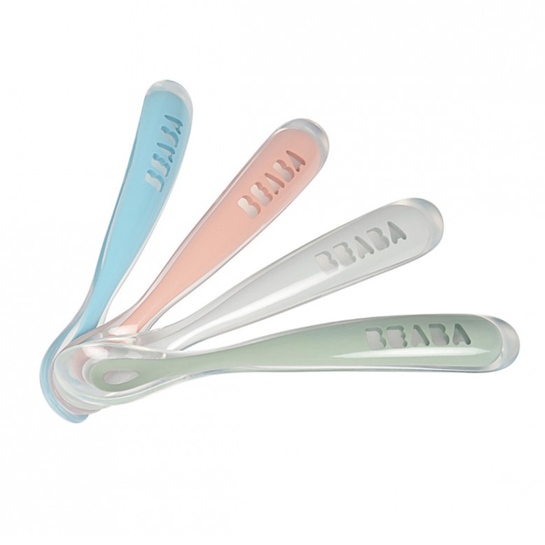 CONJUNTO DE 4 COLHERES 1 IDADE SILICONE