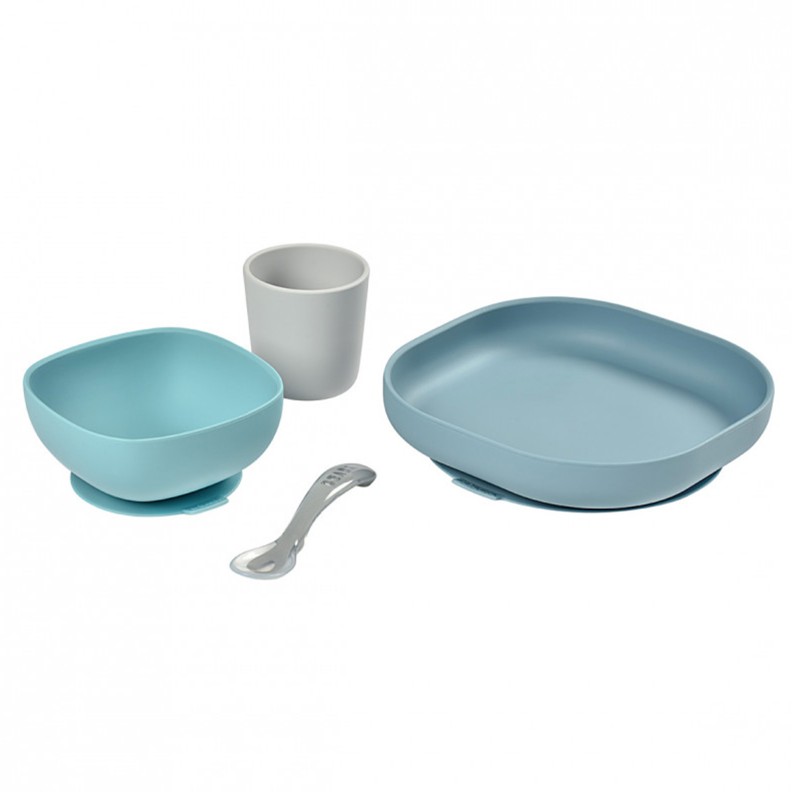 CONJUNTO DE REFEIÇÃO 4 PEÇAS SILICONE