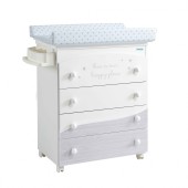 COMODA BANHEIRA COSMIC BRANCO CINZA ESTRELAS GRIS
