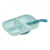 CONJUNTO SILICONE COM VENTOSA AZUL