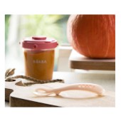 COLHER 2 IDADE SILICONE ROSA PALO
