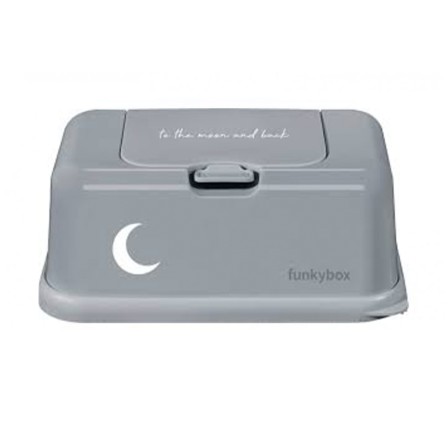 PORTA-TOALHITAS FUNKYBOX LUA CINZA