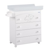 CMODA BANHEIRA SWEET BEAR  BRANCO ESTRELAS GRIS