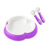 CONJUNTO DE REFEIO 3 PEAS ROXO