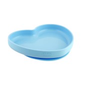 PRATO SILICONE HEART COM VENTOSA AZUL PRATO SILICONE HEART COM VENTOSA AZUL