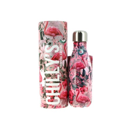GARRAFA TÉRMICA EDIÇÃO TROPICAL 260ML FLAMINGO