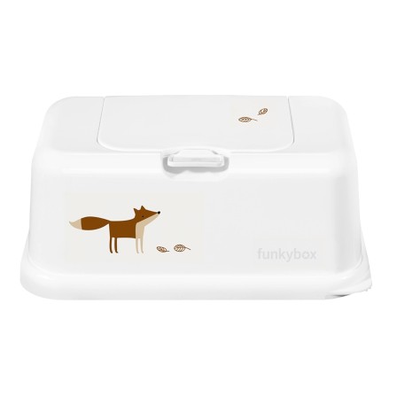 PORTA-TOALHITAS FUNKYBOX RAPOSA BRANCO