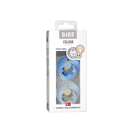 CHUPETAS BIBS COLOURS SKY BLUE/BABY BLUE