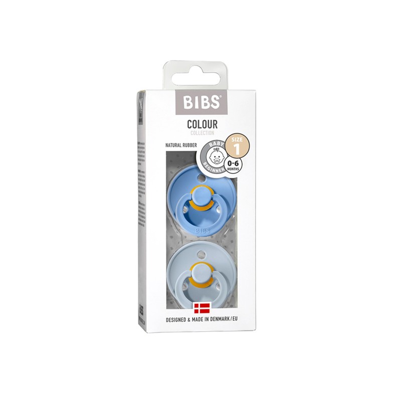 CHUPETAS BIBS COLOURS SKY BLUE/BABY BLUE