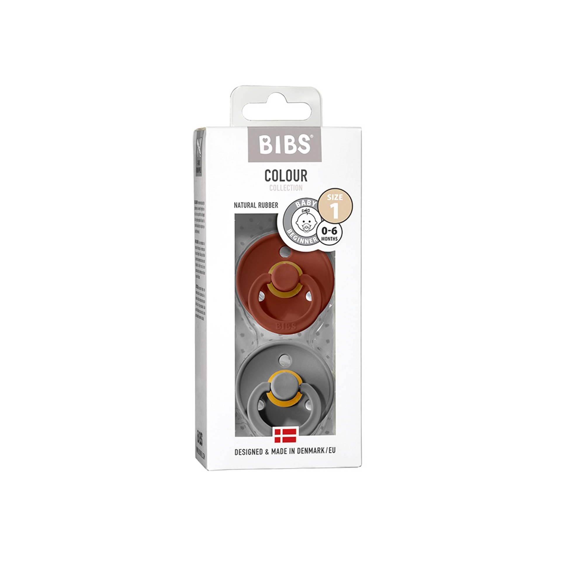 CHUPETAS BIBS COLOURS RUST/SMOKE