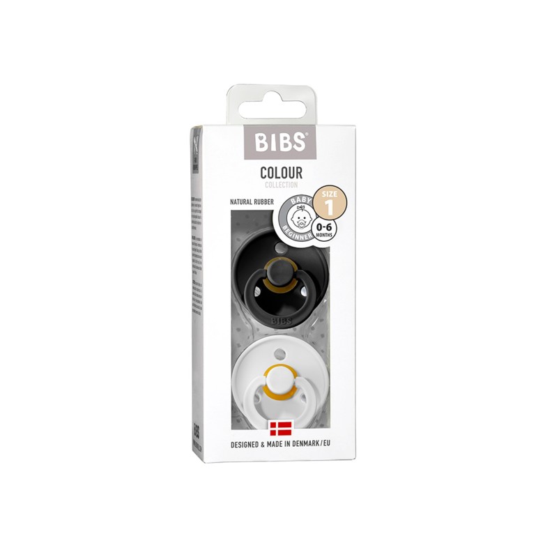 CHUPETAS BIBS COLOURS BLACK/WHITE