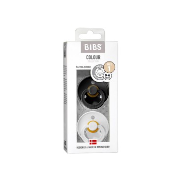 CHUPETAS BIBS COLOURS BLACK/WHITE