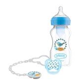 SET BIBERO + CHUPETA + CLIP OPTIONS + AZUL