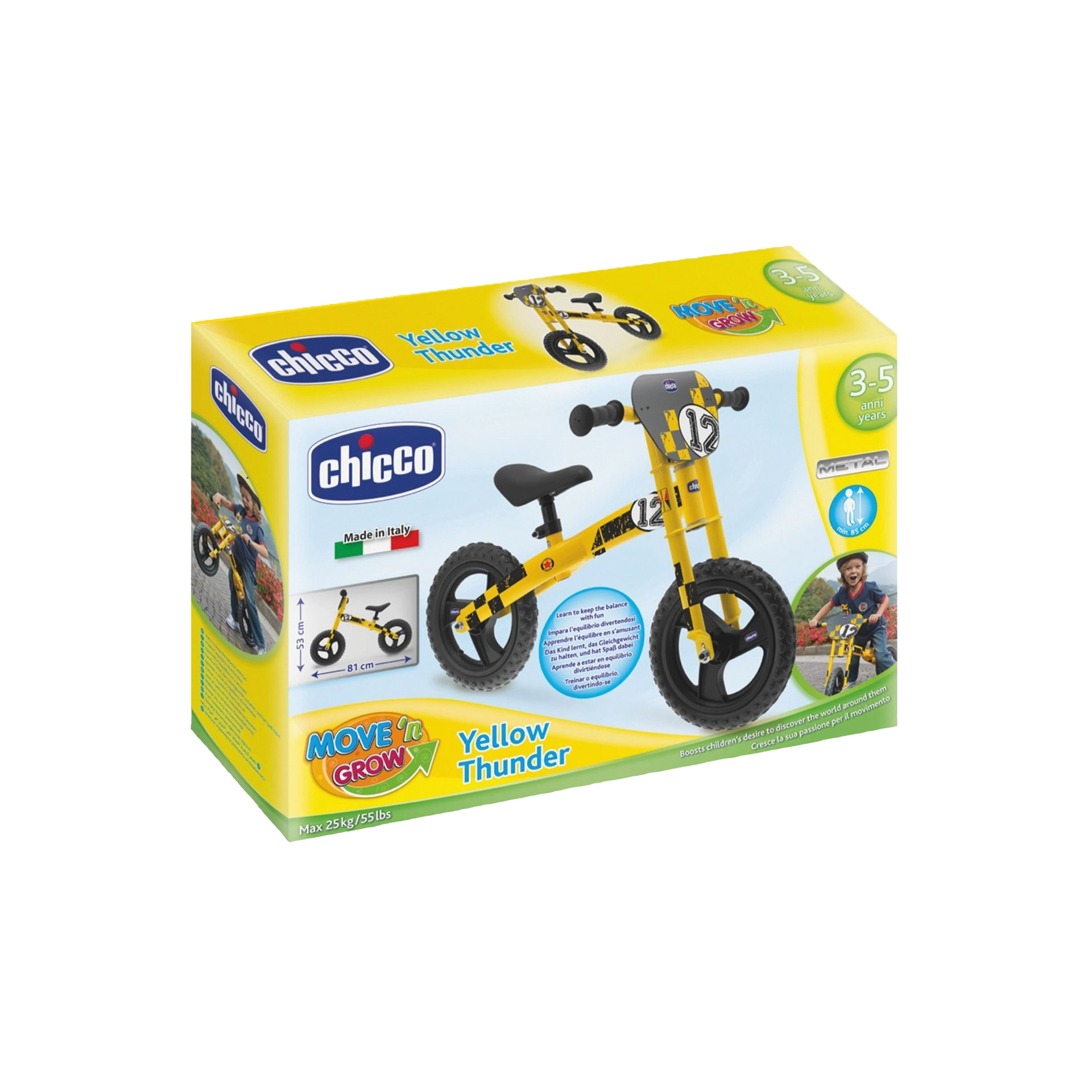 PRIMEIRA BICICLETA YELLOW THUNDER