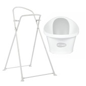 BANHEIRA SHNUGGLE + SUPORTE BRANCO CINZA