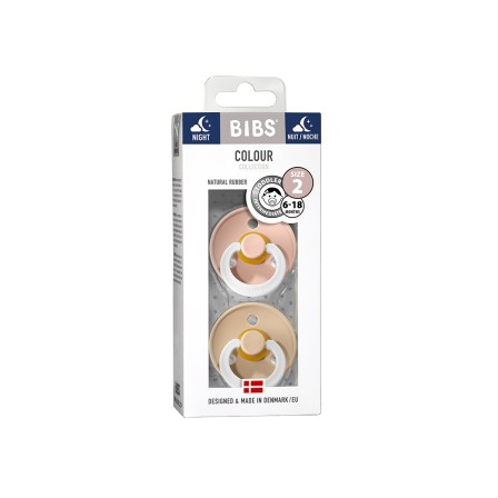 CHUPETAS BIBS NOCTURNAS COLOURS VANILLA/BLUSH