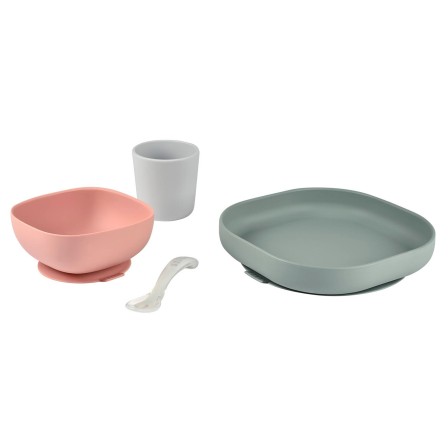 CONJUNTO DE REFEIÇÃO 4 PEÇAS SILICONE