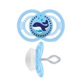 CHUPETA PERFECT 6+M AZUL CLARO
