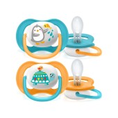 CHUPETAS ULTRA AIR ANIMALS 6-18M AZUL