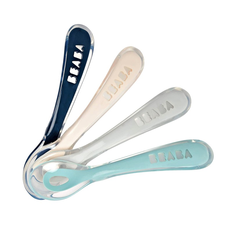 CONJUNTO DE 4 COLHERES 2 IDADE SILICONE