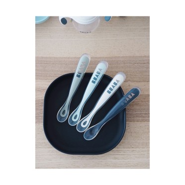 CONJUNTO DE 4 COLHERES 1 IDADE SILICONE