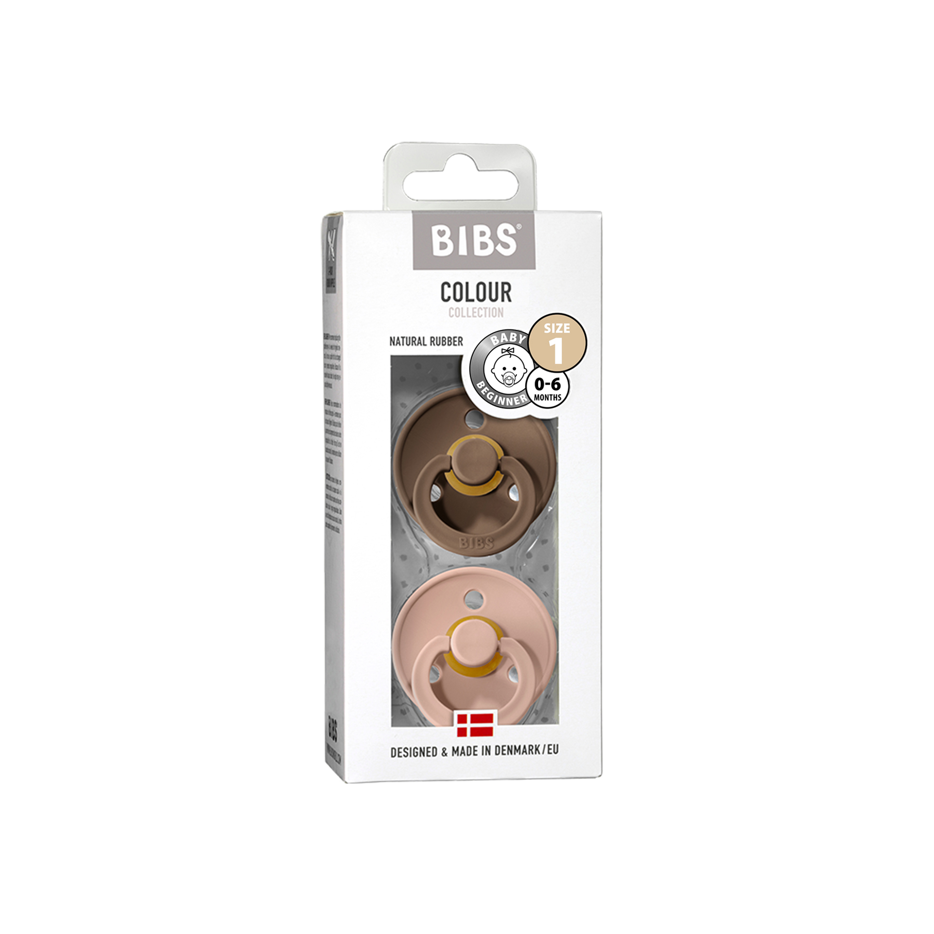 CHUPETAS BIBS COLOURS DARK OAK/BLUSH