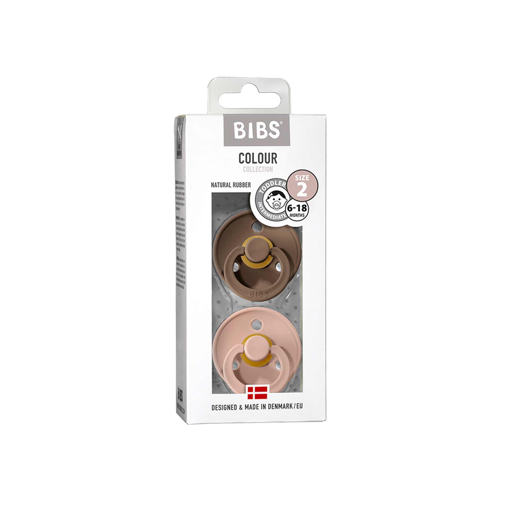 CHUPETAS BIBS COLOURS DARK OAK/BLUSH