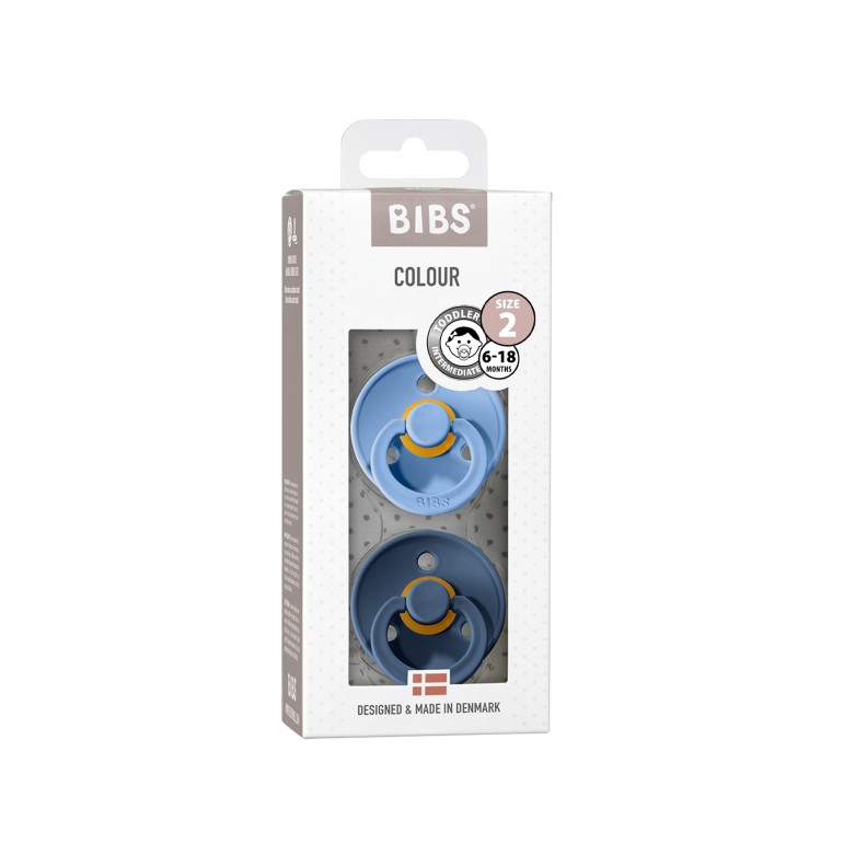 CHUPETAS BIBS COLOURS SKY BLUE/STEEL BLUE