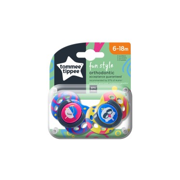 CHUPETA FUN STYLE 6-18M PSSARO ROSA