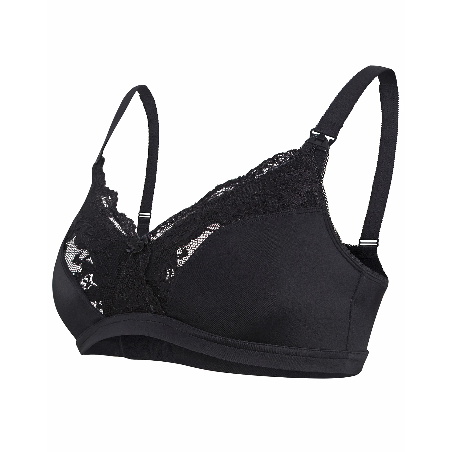 SOUTIEN DE MATERNIDADE E AMAMENTAÇÃO EM RENDA PRETO