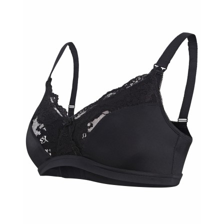 SOUTIEN DE MATERNIDADE E AMAMENTAÇÃO EM RENDA PRETO