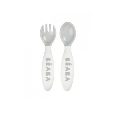 CONJUNTO 2 TALHERES SILICONE 2 IDADE + CAIXA TRANSPORTE