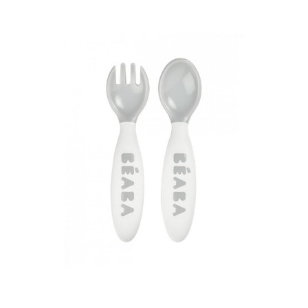 CONJUNTO 2 TALHERES SILICONE 2 IDADE + CAIXA TRANSPORTE