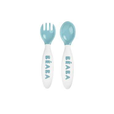 CONJUNTO 2 TALHERES SILICONE 2 IDADE + CAIXA TRANSPORTE