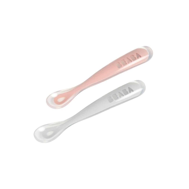 CONJUNTO 2 COLHERES SILICONE 1 IDADE + CAIXA TRANSPORTE
